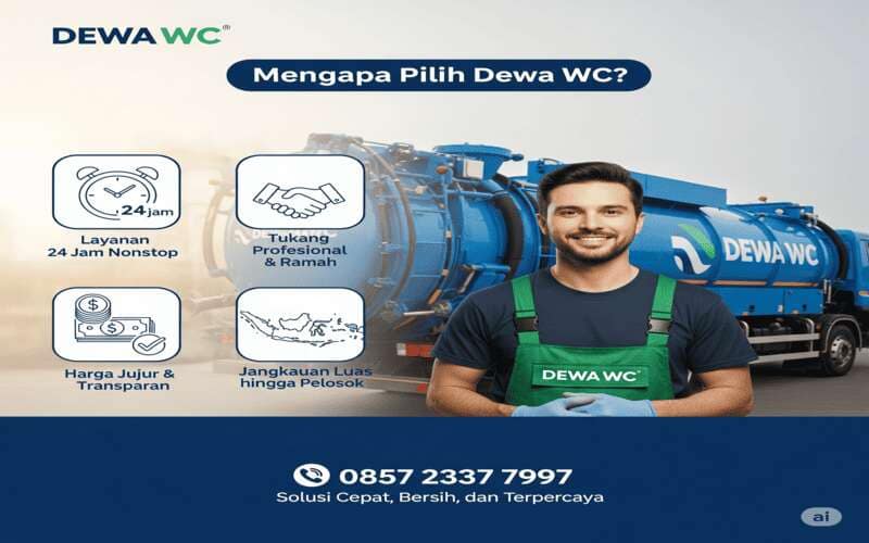 Kelebihan Jasa Sedot WC - DEWA WC
